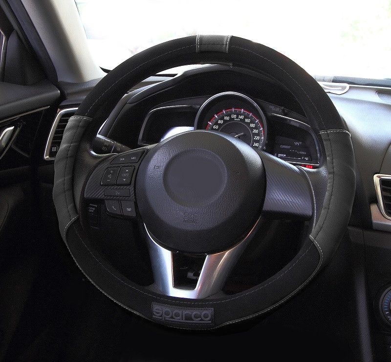 products/1209/navlaka volana za auto sparco.jpg - SPARCO NAVLAKA VOLANA 1108BK - Crna - Xenon Svetla Beograd